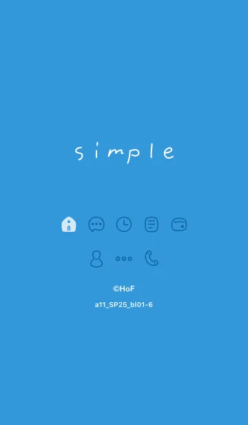 [LINE着せ替え] a11.25_ブルー1-6の画像1