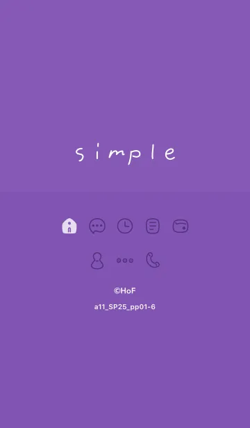 [LINE着せ替え] a11.25_パープル1-6の画像1