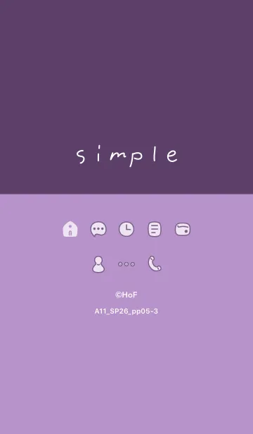 [LINE着せ替え] A11.26_パープル5-3の画像1