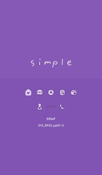 [LINE着せ替え] 512.25_パープル1-3の画像1