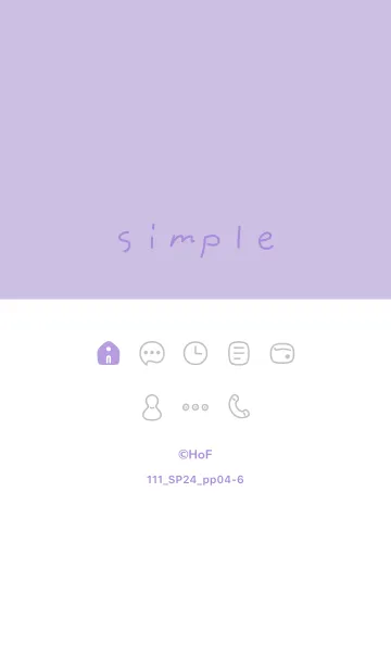 [LINE着せ替え] 111.24_パープル4-6の画像1