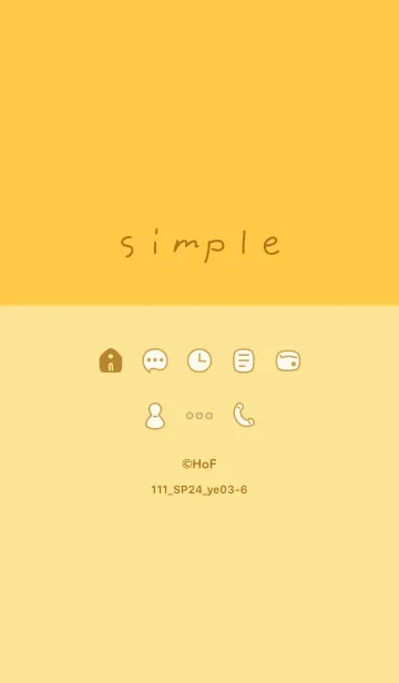 [LINE着せ替え] 111.24_イエロー3-6の画像1