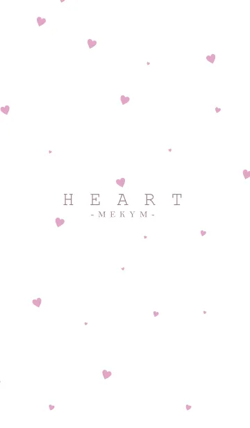 [LINE着せ替え] HEART Pink -MEKYM- 21の画像1