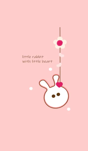 [LINE着せ替え] little rabbit with little heart 76の画像1