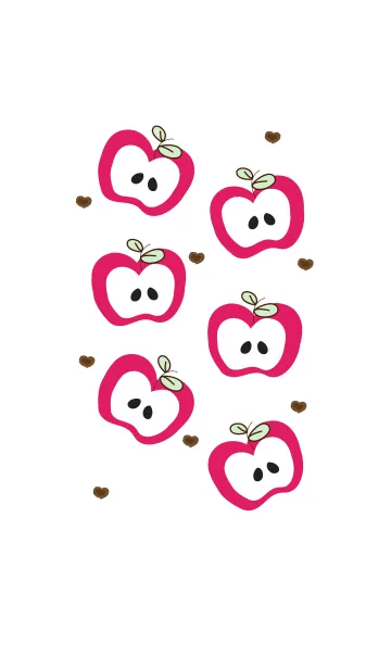 [LINE着せ替え] Lovely apples themeの画像1