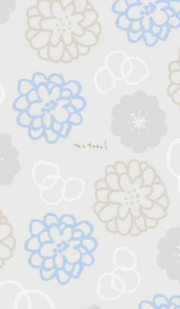 [LINE着せ替え] お花と白い輪5の画像1