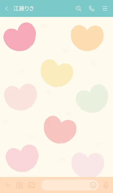 [LINE着せ替え] Simple heart icons 2の画像3