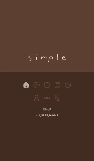 [LINE着せ替え] a11.25_ブラウン1-3の画像1