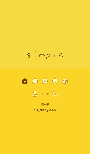 [LINE着せ替え] 512.25_イエロー1-9の画像1