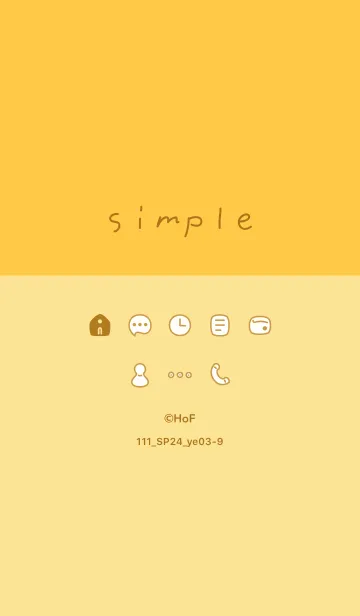 [LINE着せ替え] 111.24_イエロー3-9の画像1