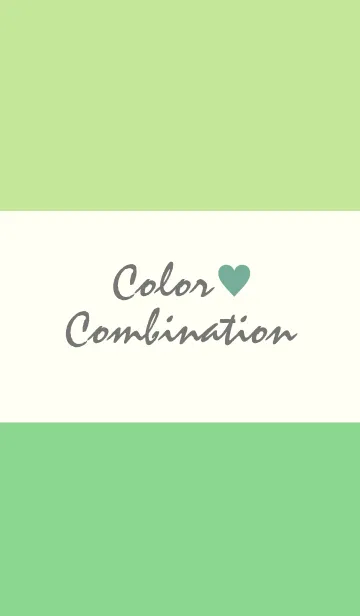 [LINE着せ替え] Color combination -GREEN-の画像1