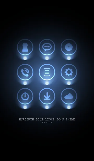 [LINE着せ替え] HYACINTH BLUE LIGHT ICON THEME 2の画像1