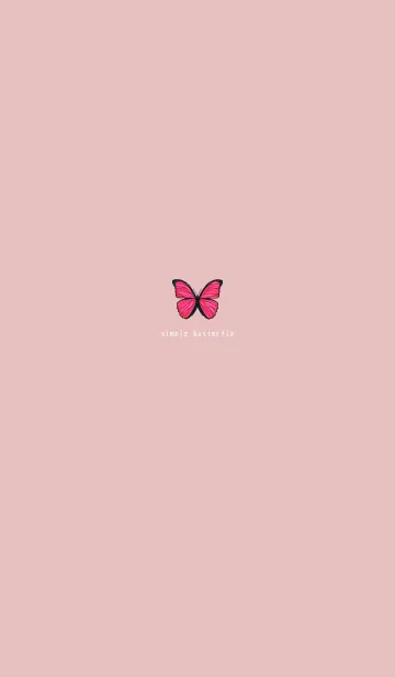 [LINE着せ替え] SIMPLE BUTTERFLY - 赤 -の画像1