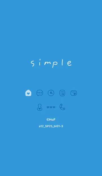 [LINE着せ替え] a12.25_ブルー1-3の画像1