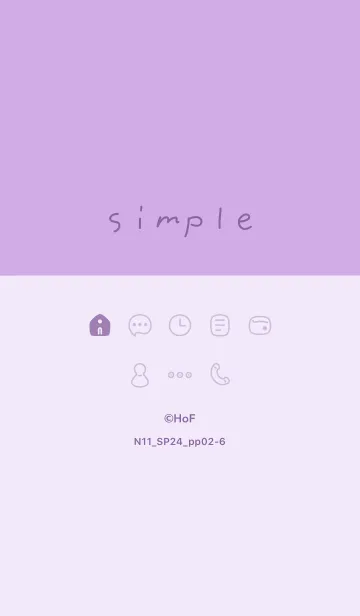 [LINE着せ替え] N11.24_パープル2-6の画像1