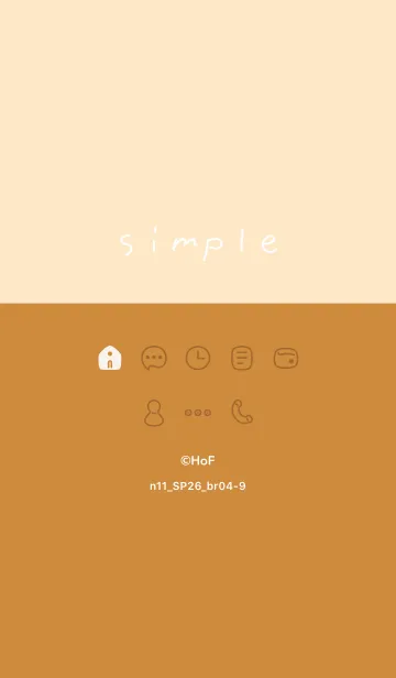 [LINE着せ替え] n11.26_ブラウン4-9の画像1