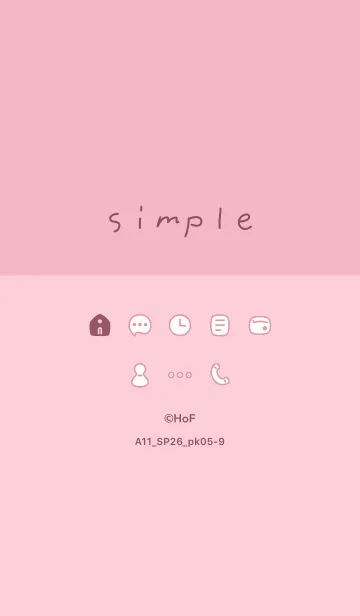 [LINE着せ替え] A11.26_ピンク5-9の画像1