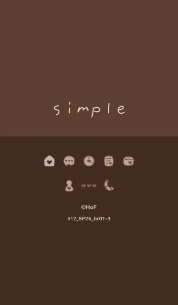 [LINE着せ替え] 512.25_ブラウン1-3の画像1