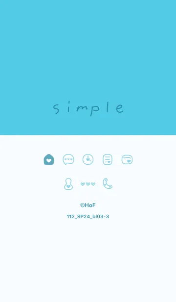 [LINE着せ替え] 112.24_ブルー3-3の画像1