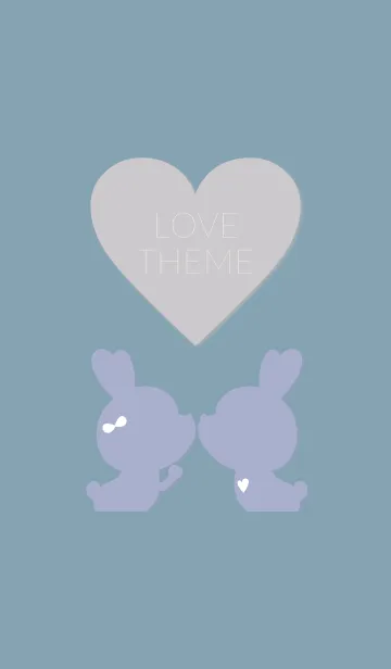 [LINE着せ替え] LOVE RABBIT THEME 2の画像1