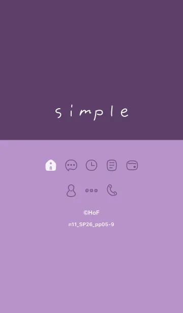 [LINE着せ替え] n11.26_パープル5-9の画像1