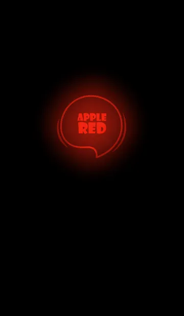 [LINE着せ替え] Apple Red Neon Theme Vr.7 (JP)の画像1