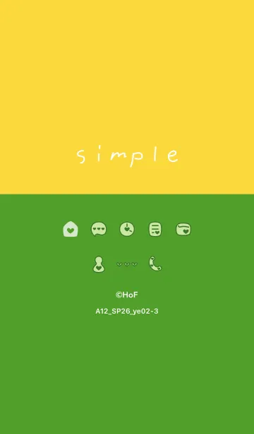 [LINE着せ替え] A12.26_イエロー2-3の画像1