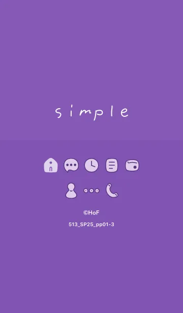 [LINE着せ替え] 513.25_パープル1-3の画像1