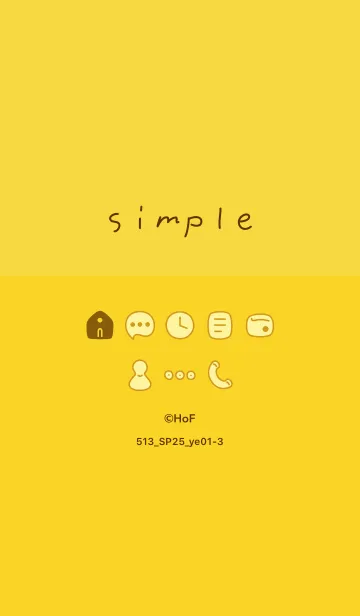 [LINE着せ替え] 513.25_イエロー1-3の画像1