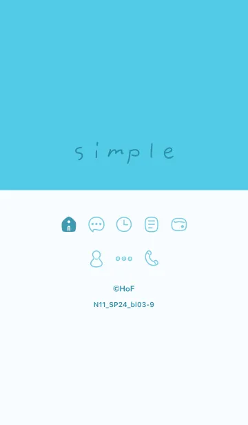 [LINE着せ替え] N11.24_ブルー3-9の画像1