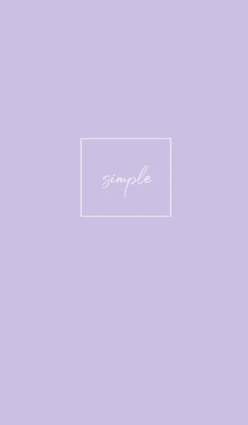 [LINE着せ替え] simple cursive -lavender-の画像1