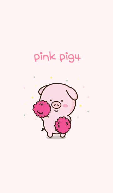 [LINE着せ替え] Pink Pig4の画像1