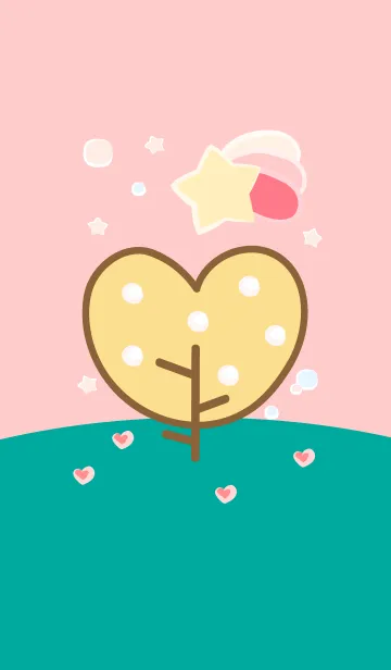 [LINE着せ替え] Lovely heart tree colorful version 3の画像1