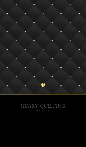 [LINE着せ替え] HEART QUILTING -GRAY- 4の画像1