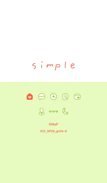 [LINE着せ替え] A12.26_グリーン4-9の画像1