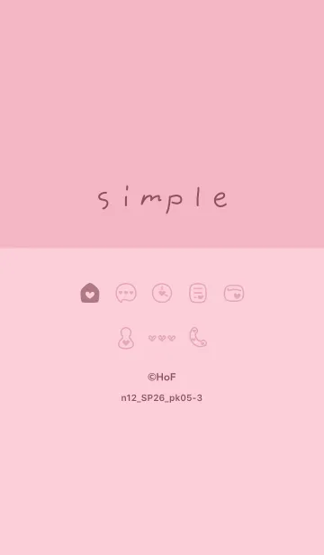 [LINE着せ替え] n12.26_ピンク5-3の画像1