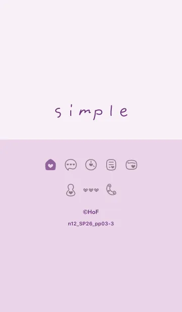 [LINE着せ替え] n12.26_パープル3-3の画像1