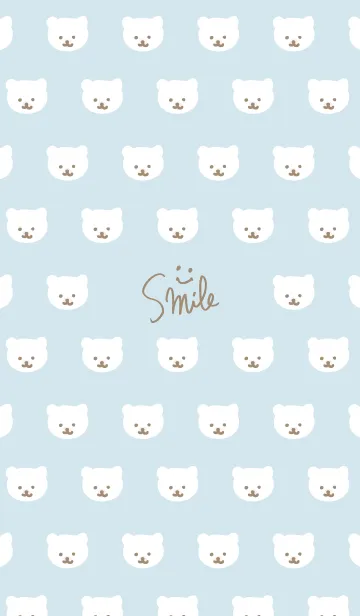 [LINE着せ替え] くまちゃん たくさん ブルー2の画像1