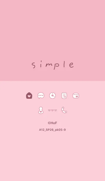 [LINE着せ替え] A12.26_ピンク5-9の画像1