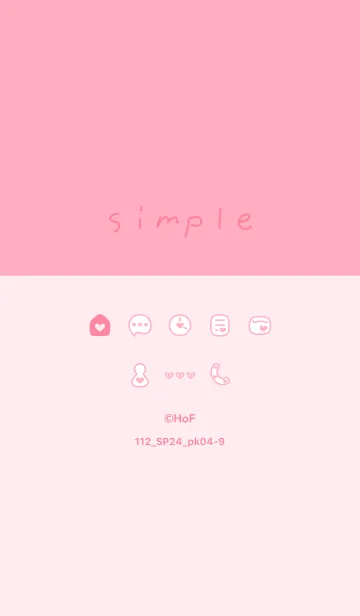 [LINE着せ替え] 112.24_ピンク4-9の画像1