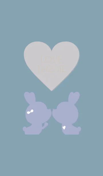 [LINE着せ替え] LOVE RABBIT THEME 3の画像1