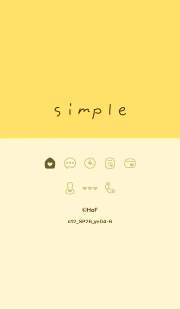 [LINE着せ替え] n12.26_イエロー4-6の画像1