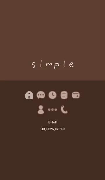 [LINE着せ替え] 513.25_ブラウン1-3の画像1