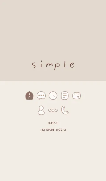 [LINE着せ替え] 113.24_ブラウン2-3の画像1