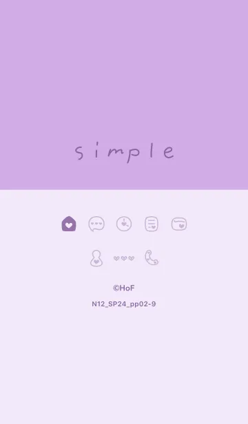 [LINE着せ替え] N12.24_パープル2-9の画像1