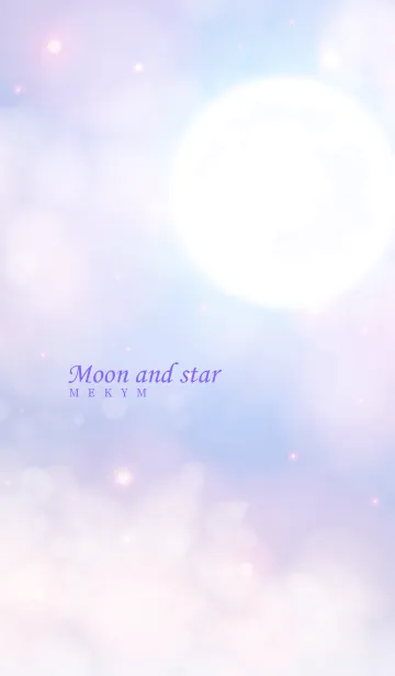 [LINE着せ替え] - Moon And Star - PURPLE 25の画像1
