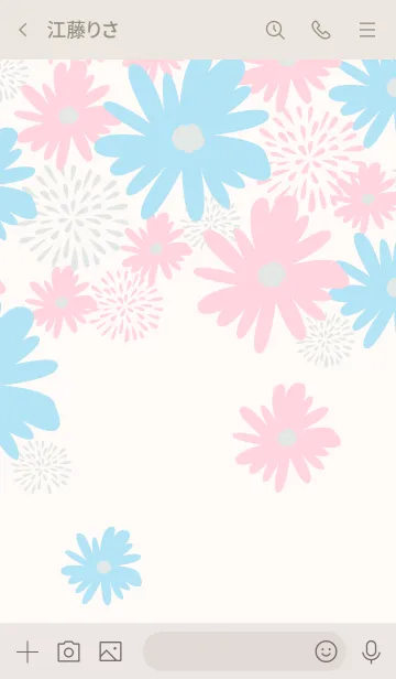 [LINE着せ替え] Spring Frill Flower 1の画像3