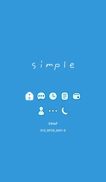 [LINE着せ替え] 513.25_ブルー1-9の画像1