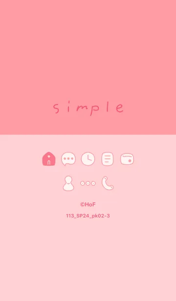 [LINE着せ替え] 113.24_ピンク2-3の画像1