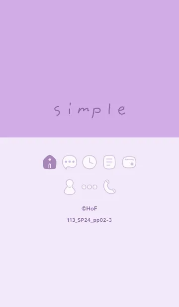 [LINE着せ替え] 113.24_パープル2-3の画像1